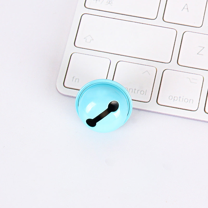 Wholesale Metal DIY 22mm Candy Color Small Bell Keychain Accessories